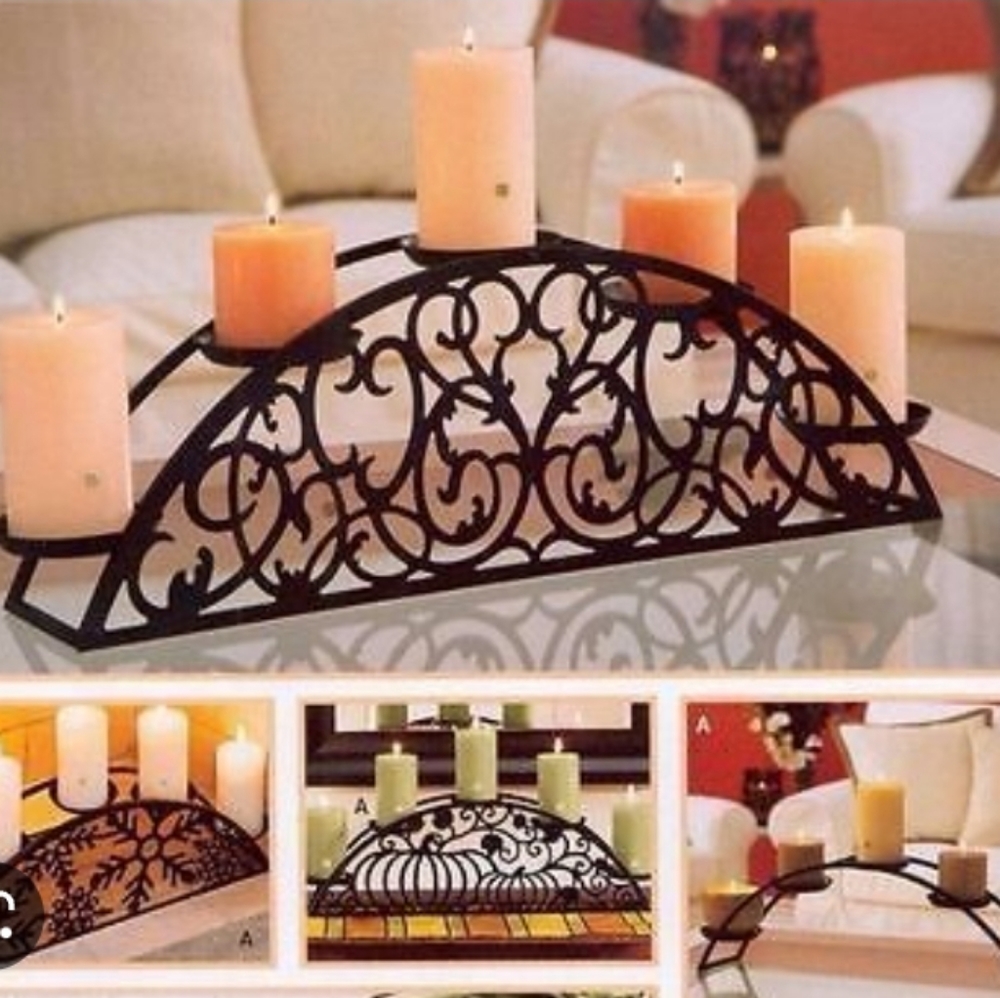 PartyLite Hearthside Couture Pillar Holder